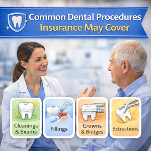 common dental procedures insurance may cover